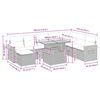 vidaXL sofas&aelig;t til haven 9 dele med hynder polyrattan akacietr&aelig; beige