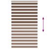 vidaXL zebragardin brun 125x230 cm stofbredde 120,9 cm polyester