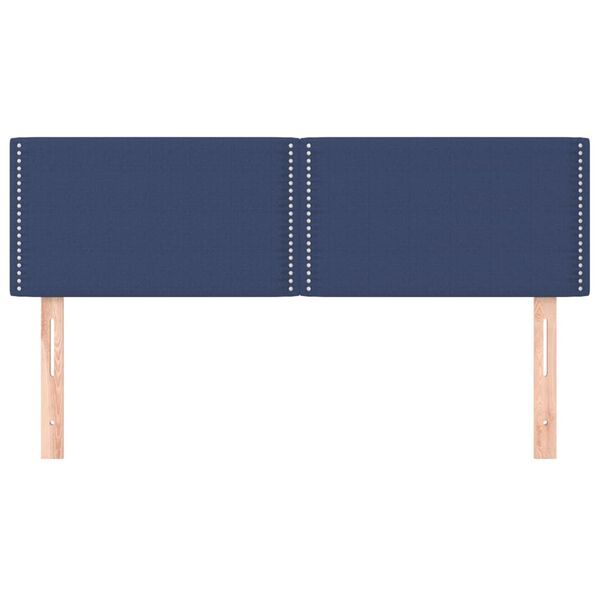 vidaXL sengegavle 144x5x78/88 cm stof bl&aring;