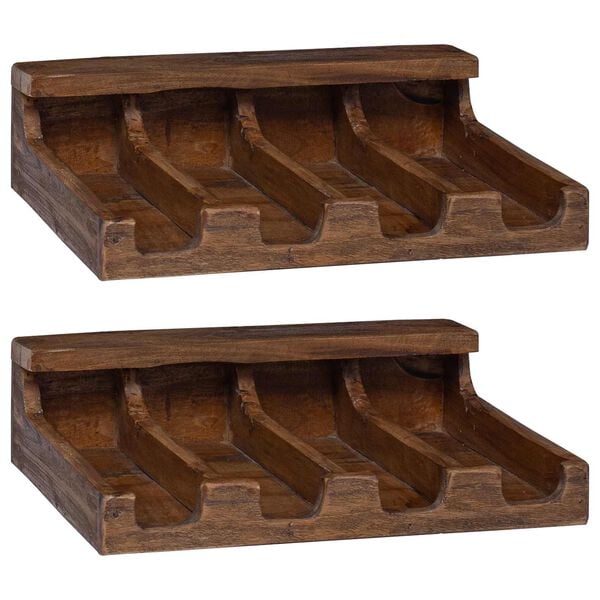 vidaXL Kasse Brun 36 x 30 x 10 cm Massiv Mahogni