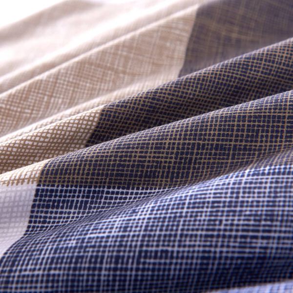 vidaXL senges&aelig;t ternet print brun 200x200/60x70 cm