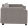 vidaXL daybed 90x200 cm stof gr&aring;brun