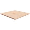 vidaXL firkantet bordplade 70x70x2,5 cm ubehandlet massivt egetr&aelig;