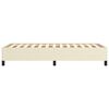 vidaXL sengeramme 90x200 cm kunstlæder cremefarvet