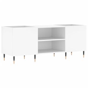 vidaXL vinylskab 121x38x48 cm konstrueret tr&aelig; hvid