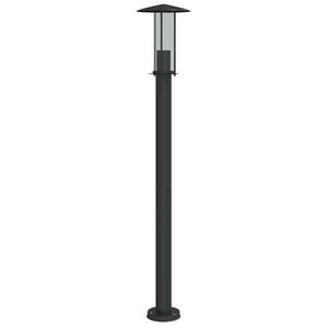 vidaXL udend&oslash;rs standerlampe 100 cm rustfrit st&aring;l sort