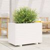 vidaXL plantekasse 70x40x49,5 cm massivt fyrretræ hvid