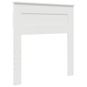 vidaXL Hovedg&aelig;rde med hovedg&aelig;rde Hvid 75 cm Konstrueret tr&aelig;