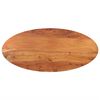 vidaXL bordplade 120x50x3,8 cm oval massivt akacietr&aelig;