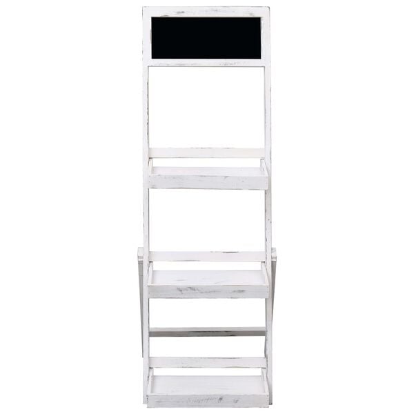 vidaXL kridttavlestativ 42 x 40 x 120 cm træ hvid