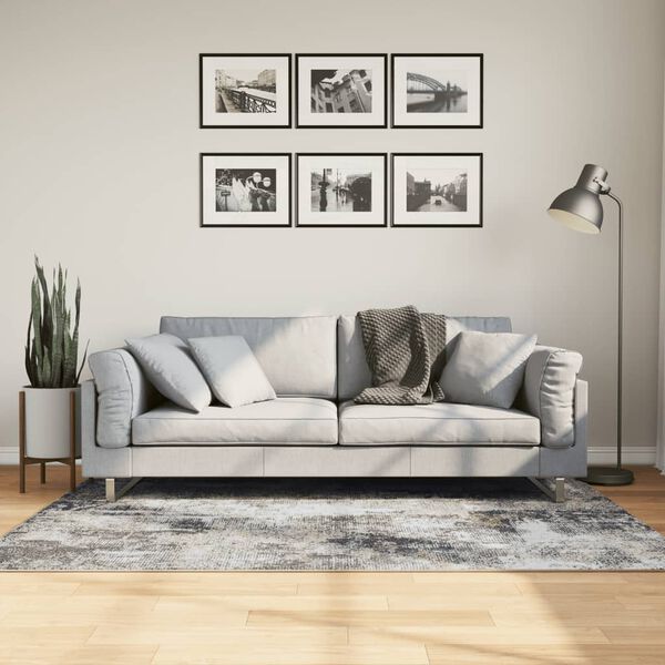 vidaXL gulvt&aelig;ppe 120x180 cm vaskbart og skridsikkert flerfarvet