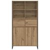 vidaXL Sideboard 2 pcs Artisan eg 81 x 36 x 150.5 cm Konstrueret tr&aelig;