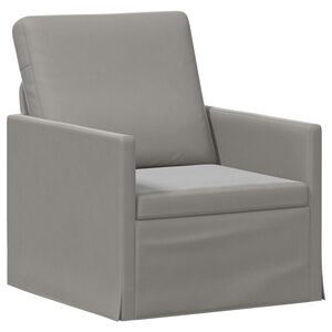 vidaXL Enkelsofa Lysegr&aring; 70 x 81 x 82 cm Velour (V)
