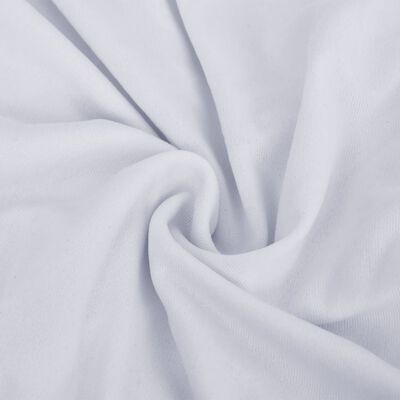 vidaXL elastisk 2-personers sofabetræk polyesterjersey hvid