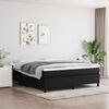 vidaXL Boxspring sengeramme 160x200 cm stof sort