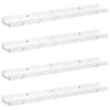 vidaXL V&aelig;ghylde 4 pcs Hvid marmor 60 x 9 x 3 cm Konstrueret tr&aelig;