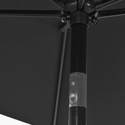vidaXL udendørs parasol med metalstang 300 x 200 cm antracitgrå