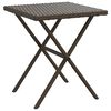 vidaXL liggestole 2 stk. med bord polyrattan brun
