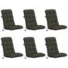 vidaXL 6-delt h&oslash;jt rygstol puder VIANEN 6 pcs 100% polyester Antracit