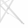 vidaXL Have sammensl&aring;elig stol 2 pcs Hvid 42 x 46 x 82cm Metal