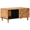 vidaXL Sofabord Brun 80 x 50 x 40 cm Massivt mangotr&aelig;