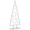 vidaXL dekorativt juletr&aelig; 180 cm metal sort