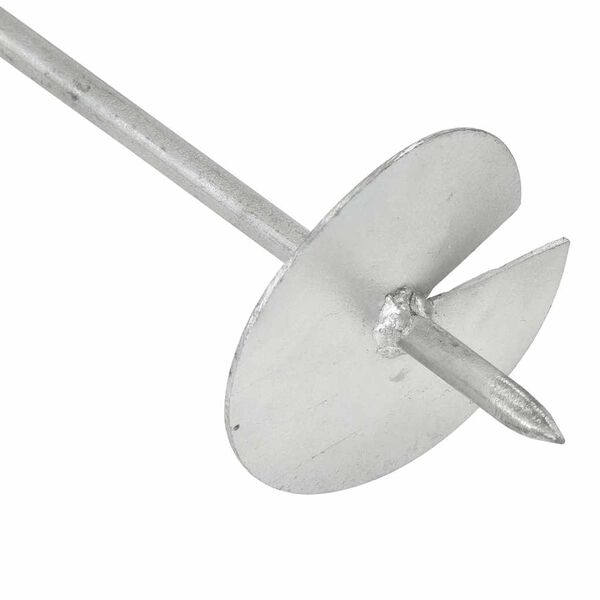 vidaXL jordankre 6 stk. 10x60 cm galvaniseret metal