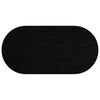 vidaXL bordplade 100x50x4 cm massivt egetr&aelig; oval m&oslash;rkebrun