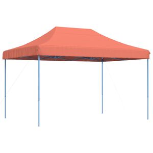vidaXL pop op-festtelt 410x279x315 cm foldbart terracottafarvet