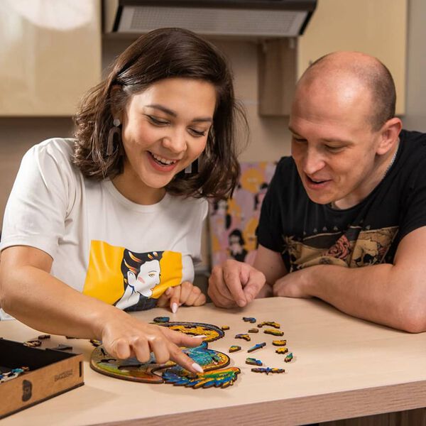 UNIDRAGON puslespil 330 brikker Guarding Dragon king size 27x44 cm tr&aelig;