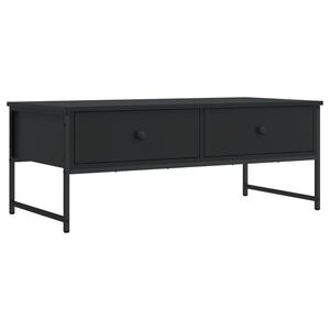 vidaXL sofabord 101x49x39,5 cm konstrueret tr&aelig; sort
