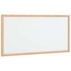 vidaXL magnetisk whiteboardtavle med ramme i massivt fyrretr&aelig; 60x30 cm