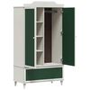 vidaXL Tavle Garderobe ROROS Hvid 90 x 45 x 165 cm Konstrueret tr&aelig;
