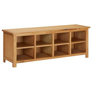 vidaXL skoreol 114x37x45 cm massivt egetr&aelig;