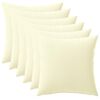 vidaXL Pude med pude HEERLEN 6 stk. Cremefarvet Polyester