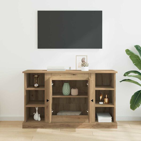 vidaXL Sideboard Artisan Egetr&aelig; 100 x 35,5 x 60 cm Konstrueret tr&aelig;