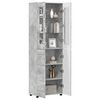 vidaXL Highboard FLORIN Beton Gr&aring; 60 x 35 x 182 cm Konstrueret tr&aelig;