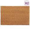 vidaXL d&oslash;rm&aring;tter 2 stk. 40x60 cm tuftet coir naturfarvet