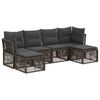 vidaXL Havesofa S&aelig;t 6 stk. Gr&aring; polyrattan
