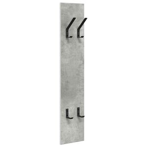 vidaXL V&aelig;gmonteret Jakkeholder V&aelig;gmonteret Beton Gr&aring; 20 x 1,5 x 100 cm
