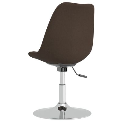 vidaXL drejelige spisebordsstole 6 stk. stof mørkebrun