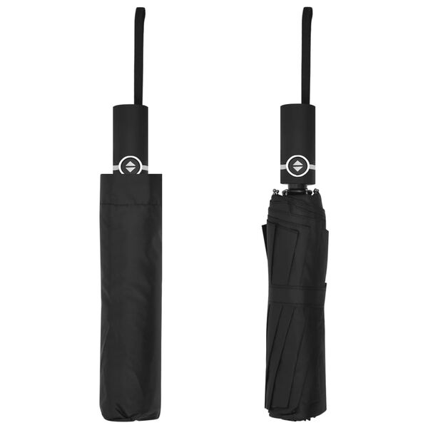 vidaXL paraply 104 cm automatisk &aring;bning og lukning sort