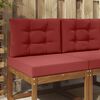 vidaXL Udend&oslash;rs Sofa Pude 2 pcs Vinr&oslash;d Polyester