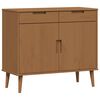 vidaXL Sideboard MOLDE Karamel 90 x 40 x 80 cm