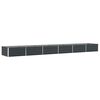 vidaXL Plantekasse Antracit 580 x 100 x 45 cm Galvaniseret st&aring;l