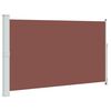 vidaXL sammenrullelig sidemarkise til terrassen 180x314 cm brun