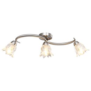 vidaXL loftlampe transparente glassk&aelig;rme til 3 E14-p&aelig;rer tulipanform