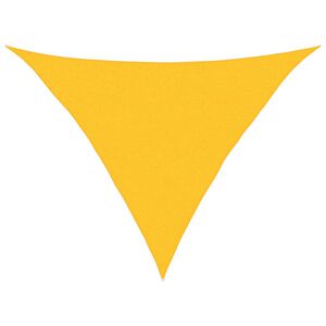 vidaXL solsejl 2,5x2,5x3,5 m 160 g/m&sup2; trekantet HDPE gul