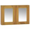 vidaXL spejlskab 60x10x40 cm massivt teaktr&aelig;