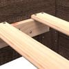 vidaXL sengeramme 90x190 cm uden madras konstrueret træ brunt eg
